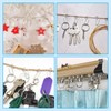 ZHEJIA Curtain Hooks Sliding Rings Set of 100 Curtain Rails
