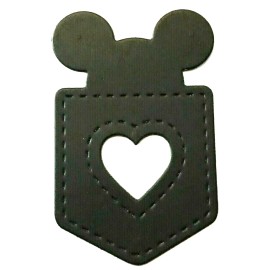 Silhouette MICKEY MOUSE EARS PEEKING OUT OF DETAILED POCKET SILHOUETTE DIE CUT/ CUTS