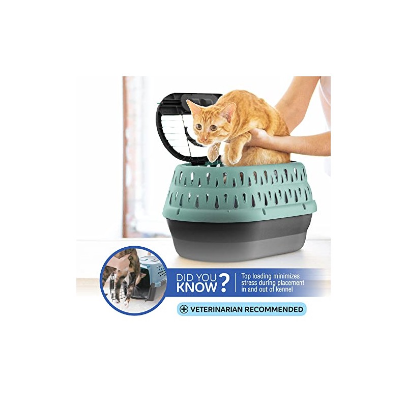 PETMATE Perrera de Carga Superior, Resistente y Duradera, para Gatos