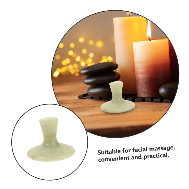 Mikinona Mushroom Head Massage Stone Tool Facial Roller Guasha Tool