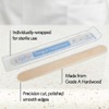ForPro Professional Collection Senior Tongue Depressors, Large Wax Applicator Sticks,