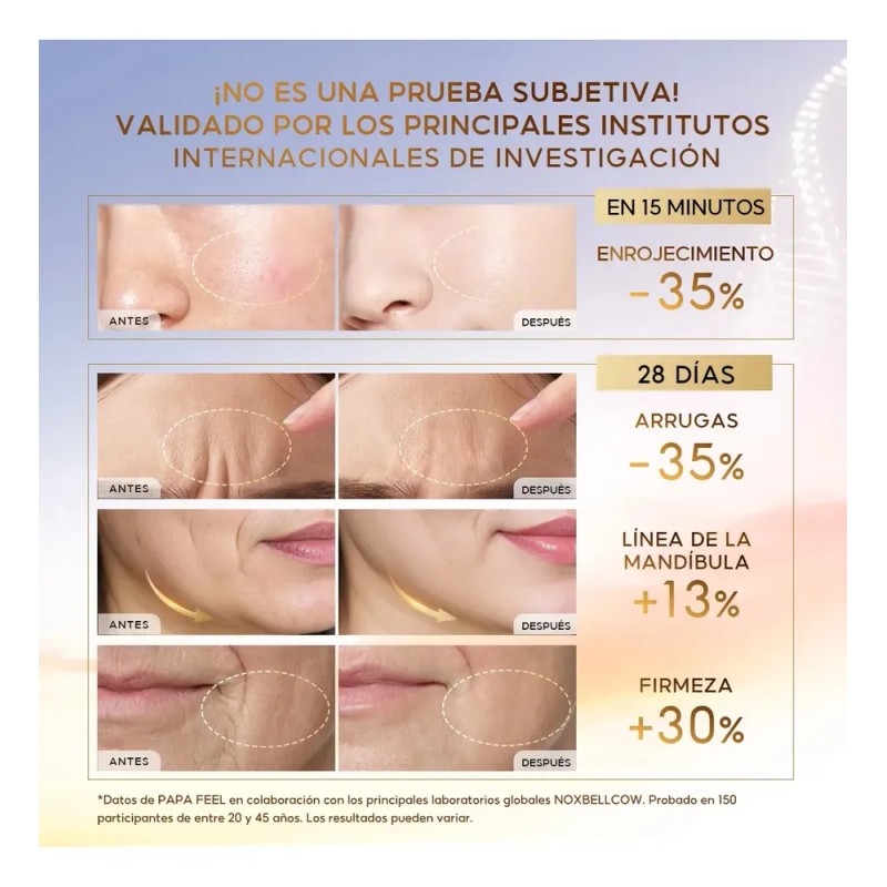 Papa Feel Facial Crema Reparadora 12x Antiarrugas 50g Sensible Día/noche