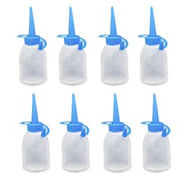 JuneTree 8 Pieces 1 Ounce 30ml Precision Tip Applicator Bottle Needle Tip Glue Applicator Bottle DIY Quilling Tool Oil Bottle Needle Bottle Squeeze Bottle