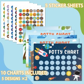 Potty Training Reward Chart for Toddler with 315 PCS Potty Training Stickers 17 PCS Potty Chart for Boys Reward Stickers for Kids Toilet Training Reward Chart (Multicolor for boy)