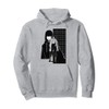 Anime Edgy Monochrome Character Illustration Girl Anime Pullover Hoodie