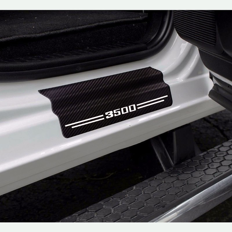 Car Accessories Carbon Fiber Door Sill Scuff Plate Auto Door