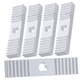 Garneck Pack of 5 GT2 Timing Belt Clamps Made of Aluminium Alloy - Robust 3D Printer Accessories for Precise Attachment of GT2 Belts and Gears