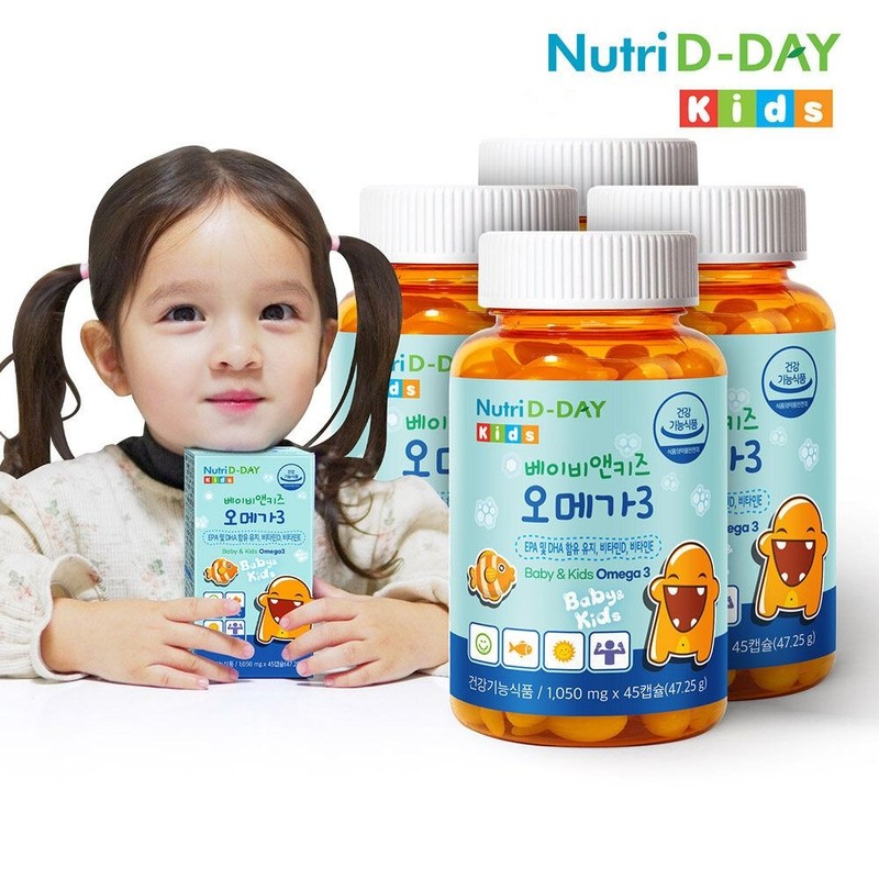 Nutri D Day Baby & Kids Omega 3 4 Bottles