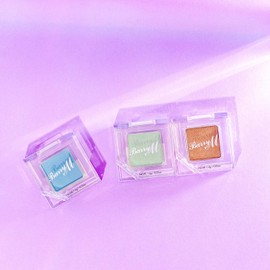 Barry M Cosmetics Clickable Single Pastel Green Shimmer Eyeshadow Palette, Pastel Green, Secret Garden