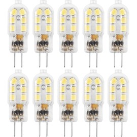 Amazing power G4 LED Bulb, 12V Bi Pin 20W Halogen Bulb Replacement, NOT Dimmable, Daylight White 6000K, 10-Pack