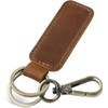 FAMA.store Premium Genuine Leather Car Keychain - Key Ring Organizer