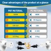 ENATECLITE 3-Prong Light Socket to Plug Adapter,E26/E27 Light Socket Outlet,2/3