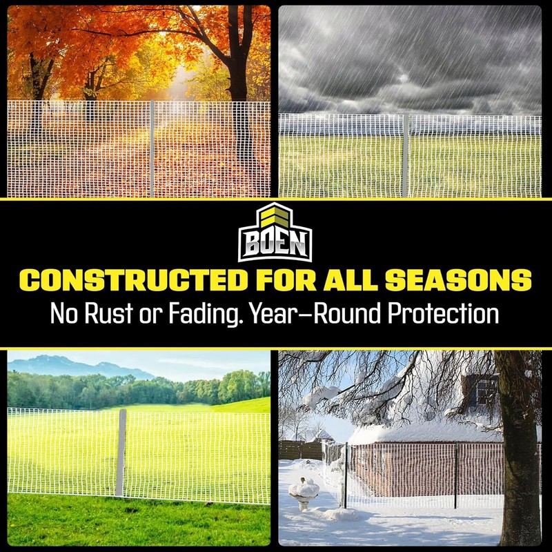 BOEN Garden Fence Temporary Barrier Outdoor Fence for Dog, Rabbit