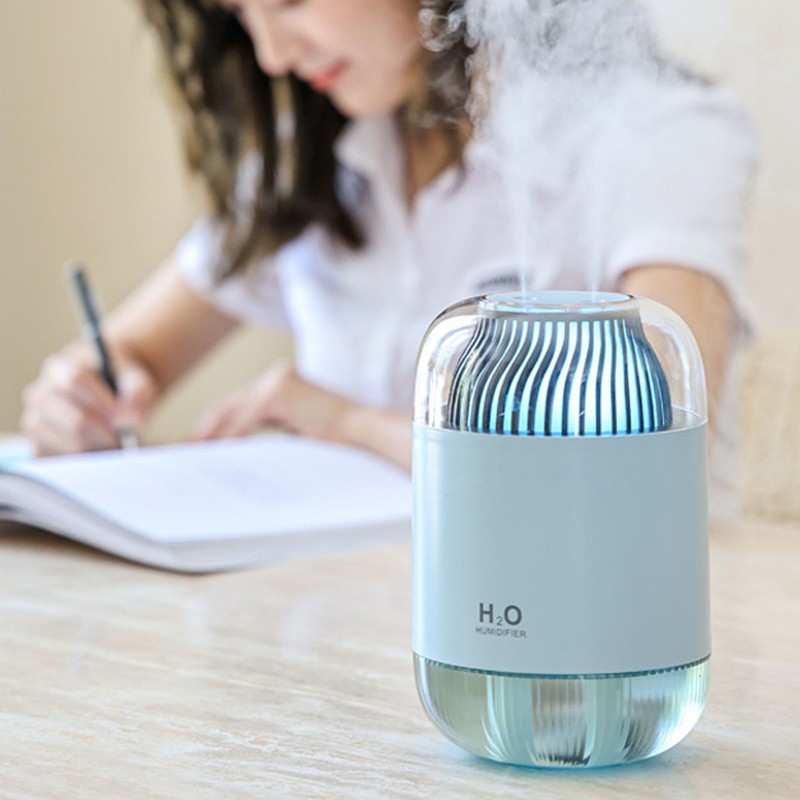 1000ml Air Humidifier Double Spray with Night Light USB Charging