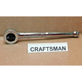 CRAFTSMAN  43795 Thumb Wheel 1/4 Drive RATCHET WRENCH Tri Wing Polished Handle