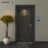 ALPHA DOG ADA SIGNS - Custom Restroom Sign with Braille