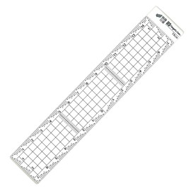 Niigata Seiki SK AGS-15KD Acrylic Square Ruler, Made in Japan, Clear Scale 5.9 inches (15 cm)
