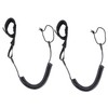 2 Pack Black Surf Rope, Elastic Surf Rope, Surfboard Lead,