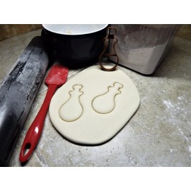 AJT TURKEY LEG DRUMSTICK THANKSGIVING FEAST HOLIDAY CHICKEN COOKIE CUTTER USA PR2191