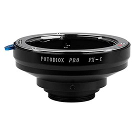 Fotodiox Pro Lens Mount Adapter - Compatible with Fuji Fujica X-Mount 35mm (FX35) SLR Lenses to C-Mount (1" Screw) Cine & CCTV Cameras