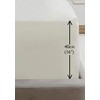 Rapport Luxury Super Soft Percale Plain 16" Deep Single Cream