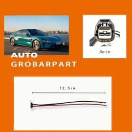 Engine Cooling Fan Motor Connector Pigtail Plug Wiring Harness Compatible with Ford Mustang 2010 2011 2012 2013 2014 2015 10 11 12 13 14 15