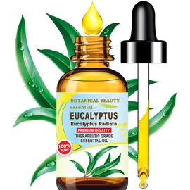 Botanical Beauty EUCALYPTUS ESSENTIAL OIL 100% PURE Natural Undiluted THERAPEUTIC GRADE ESSENTIAL OIL Soaps Candles Diffuser Face Hair Skin Nails 2 Fl.oz.- 60 ml