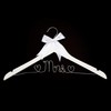 Ella Celebration Mrs Wedding Dress Hanger, Wood and Wire Hangers