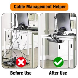 Kabelbinder und Kabelclips mit Klebehalterung 50 Stück, Nylon-Kabelbinder Drahtclips Klemmen Organizer mit starkem Klebeband mit Schrauboption, Perfekt für Zuhause Büro und Werkstatt - Schwarz