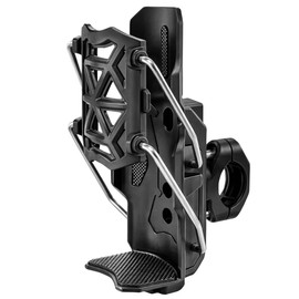 Adjustable Bike & Motorcycle Drink Holder – Rotating Handlebar Cup Mount for Bicycle, Scooter, ATV & Marine Use, Secure Grip Design (Black A)