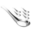 ULTECHNOVO Thai Chinese Asian Stainless Steel Rice Soup Spoon 6pcs