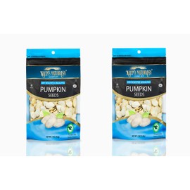 Unsalted Pumpkin Seeds In Shell by Klein's Naturals [2 Count] Gluten-Free, Keto Friendly Pepitas, Roasted Pumpkin Seeds [10 Oz. Total]