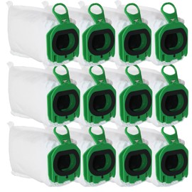 AiLomey 12 Sacchetti per Vorwerk Folletto VB100 FP100, Sacchetti Filtri Parti di Ricambio di Accessori per Vorwerk Kobold VB 100 FP 100 Aspirapolvere