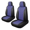 CAROMOP Breathable Cloth Fabric Car Seat Covers 2 Front Seats,Faux