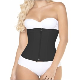 MARIAE FAJAS FU123 Colombianas Post Surgery Tummy Control Waist Cincher for Women Black XS
