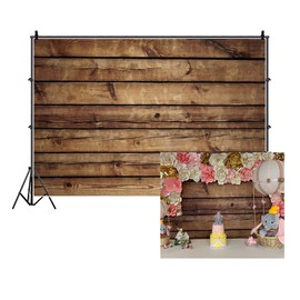 LFEEY 7x5ft Grunge Vintage Worn Wooden Boards Background - Seamless Gray Wood Photo Backdrop - Wrinkle Free Photography Backdrop