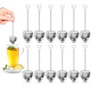 12Pcs Heart Shaped Tea Infuser, Tea Strainers for Loose Leaf