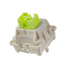 EPOMAKER x LEOBOG Reaper Interruptores de teclado, juego de 100 interruptores lineales de 45 gf, interruptor de 5 pines lubricado de fábrica con vástago POM, ranura LED para teclado mecánico de