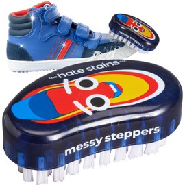 Miss Mouth's Messy Steppers Shoe Cleaner Brush - Remove Dirt, Grass, Scuffs from Rubber, Canvas, and Leather from the makers of Miss Mouth's Messy Eater Stain Treater