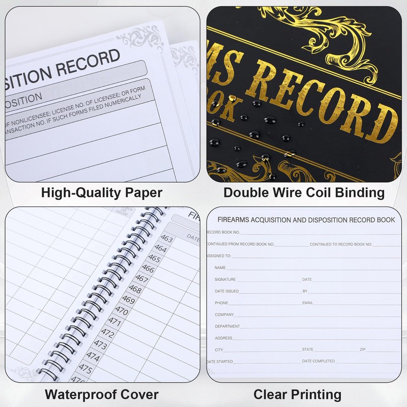 gisgfim Firearms Acquisition & Disposition Record Book 8.5x11 in Gun