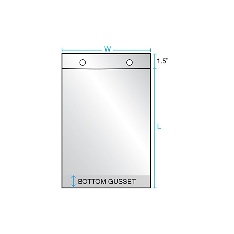 10" x 16" x 1 mil Clear Plastic Wicketed Bread