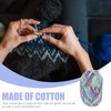TEHAUX Cotton Yarn Knitting Blanket Yarn Multicolor Gradient Wool for