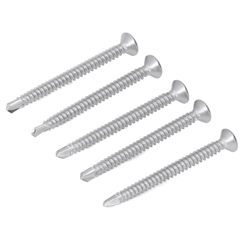 200Pcs Self Drilling Screw Cross Countersunk Head 410 Stainless Steel