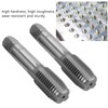 Yctze 2pcs High Speed Steel Metric Thread Tap, Straight Flute