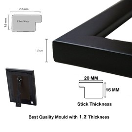 zig zag Ramana Maharshi Big Photo Frame For Wall Picture Frame Size medium (9.5 x 13.5 inches, Acrylic Glass)