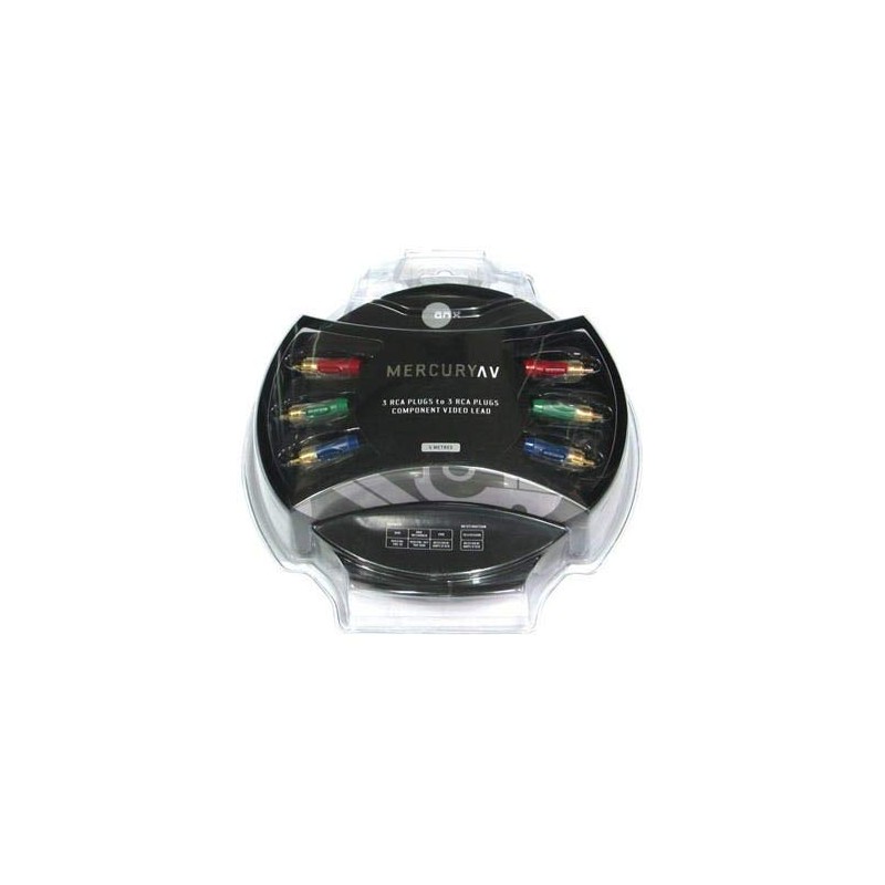 5m Mercury AV Component Video Cable RGB 3xRCA Gold Plated