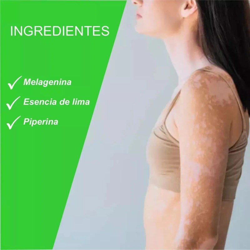 Loción Natural De Piperina Y Melanina Para Vitiligo.