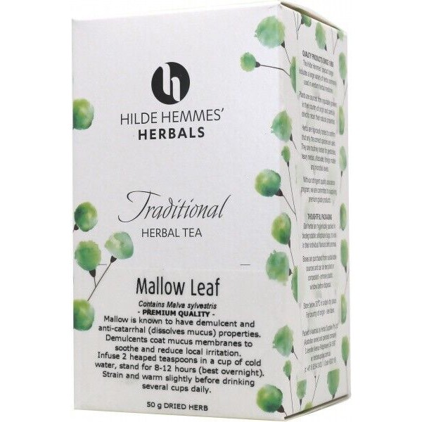 3 x 50g HILDE HEMMES HERBALS Mallow Leaf (150g) Traditional Herbal Tea