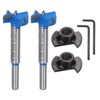 QUARKZMAN 2pcs Forstner Bohrer 25mm (1") Hartmetall Einstellbare Tiefe Holz