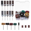 Keadic 18Pcs 180 to 2000 Grits Aluminum Oxide Abrasive Sanding
